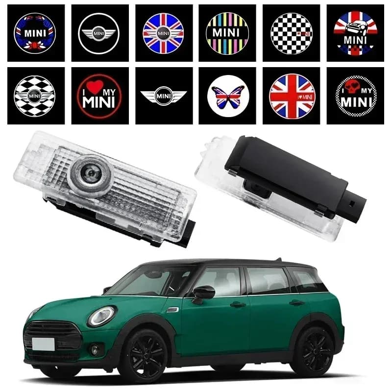 2 pz LED Porta Auto Proiettore Auto Luce di Benvenuto Per BMW Mini Cooper Funziona R55 R57 F54 R50 R53 R60 R61 F55 R56 F56 F60 Parti