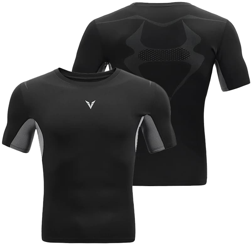 Men's Sportswear Fitness Sports T-Shirt for bodybuilding Short Sleeved Compression Running Shirt for Gym Fast Drying