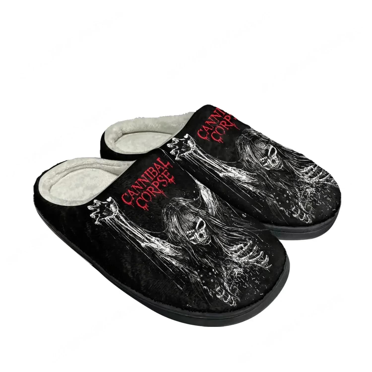 Cannibal Corpse Home Cotton Slippers Mens Womens Plush Bedroom Casual Keep Warm Shoes Thermal Indoor Slipper Customized Shoe