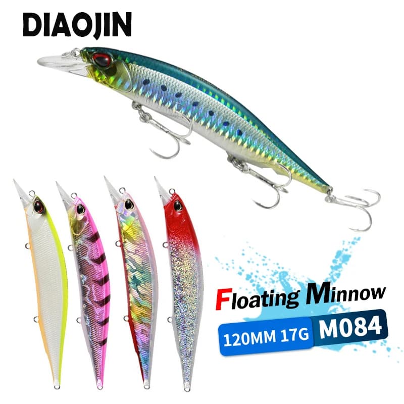 Realis Jerkbait 120F Floating baits for small fish 17g 120mm Wholesale Sonagli Leurres Peche Artificial hard bait Plastic fishing bait