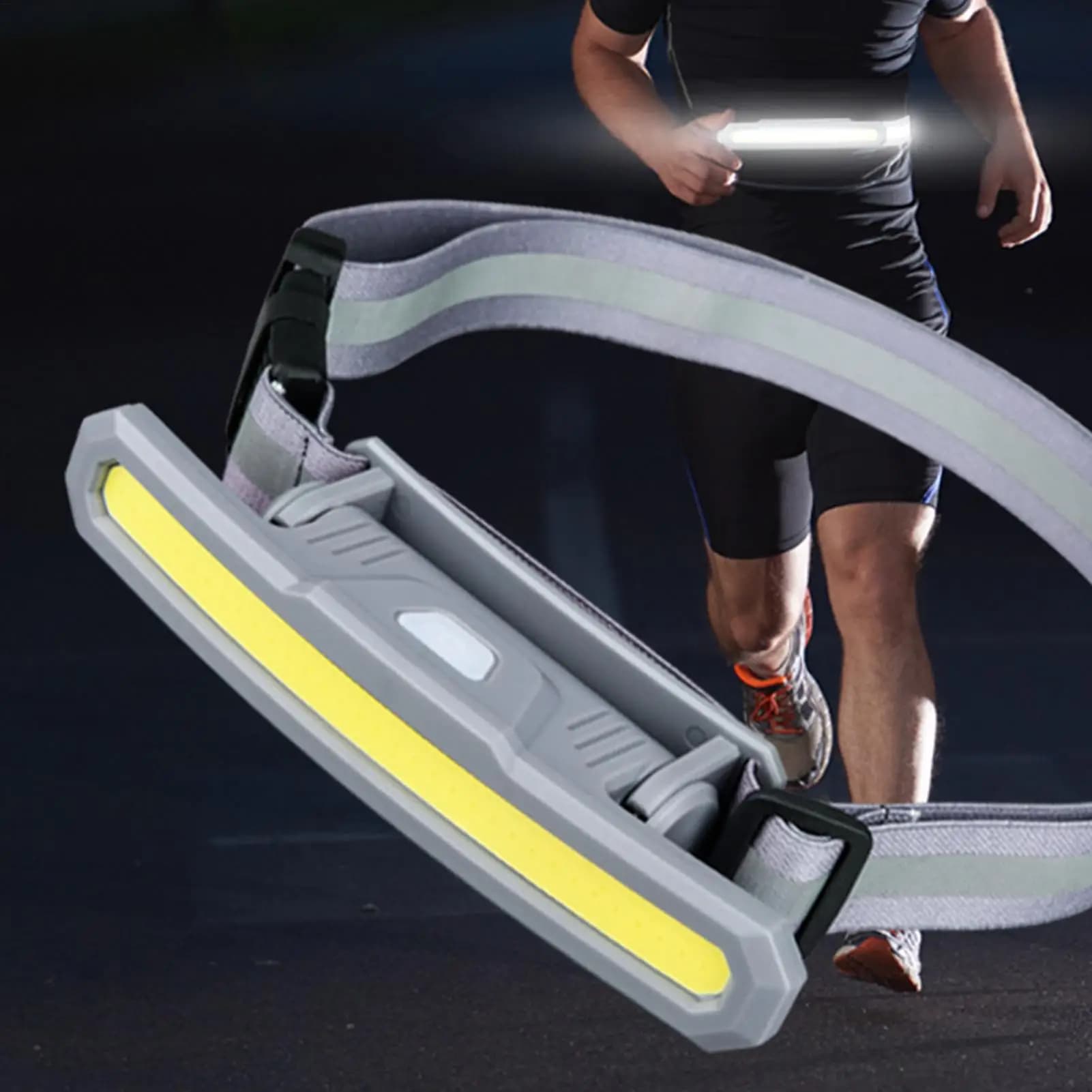 Night Running Luminaire 180 Degree Swivel Waterproof Waist Lamp with Ultra Bright LED Free Hand Safety Light for Night Sports