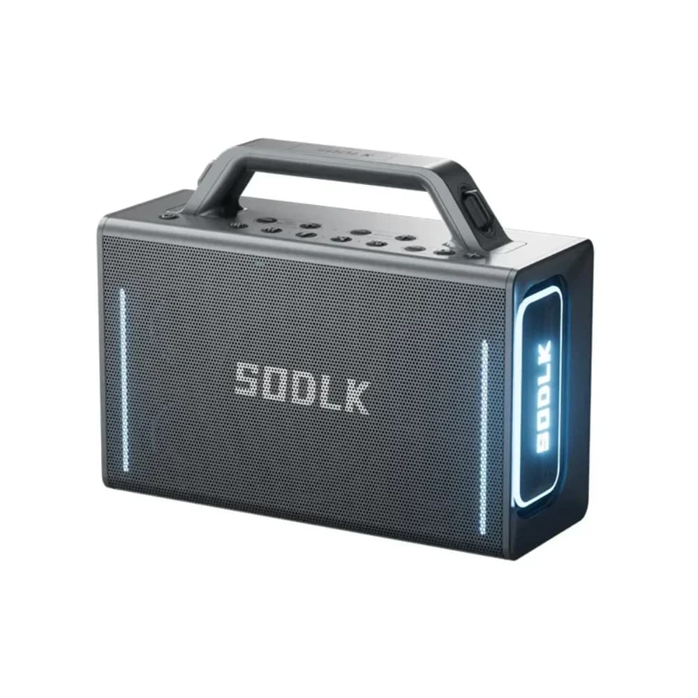 S1116 Macchina per karaoke portatile da 200W con mixer e 2 microfoni wireless per adulti, sistema PA per feste