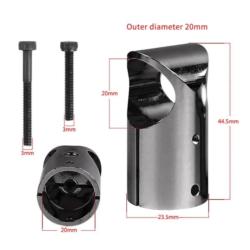 Carbon Fiber Tube Connector For Agriculture Drone UAV Landing Gear CNC Aluminum Alloy Tee Tripod 12 14 16 20mm