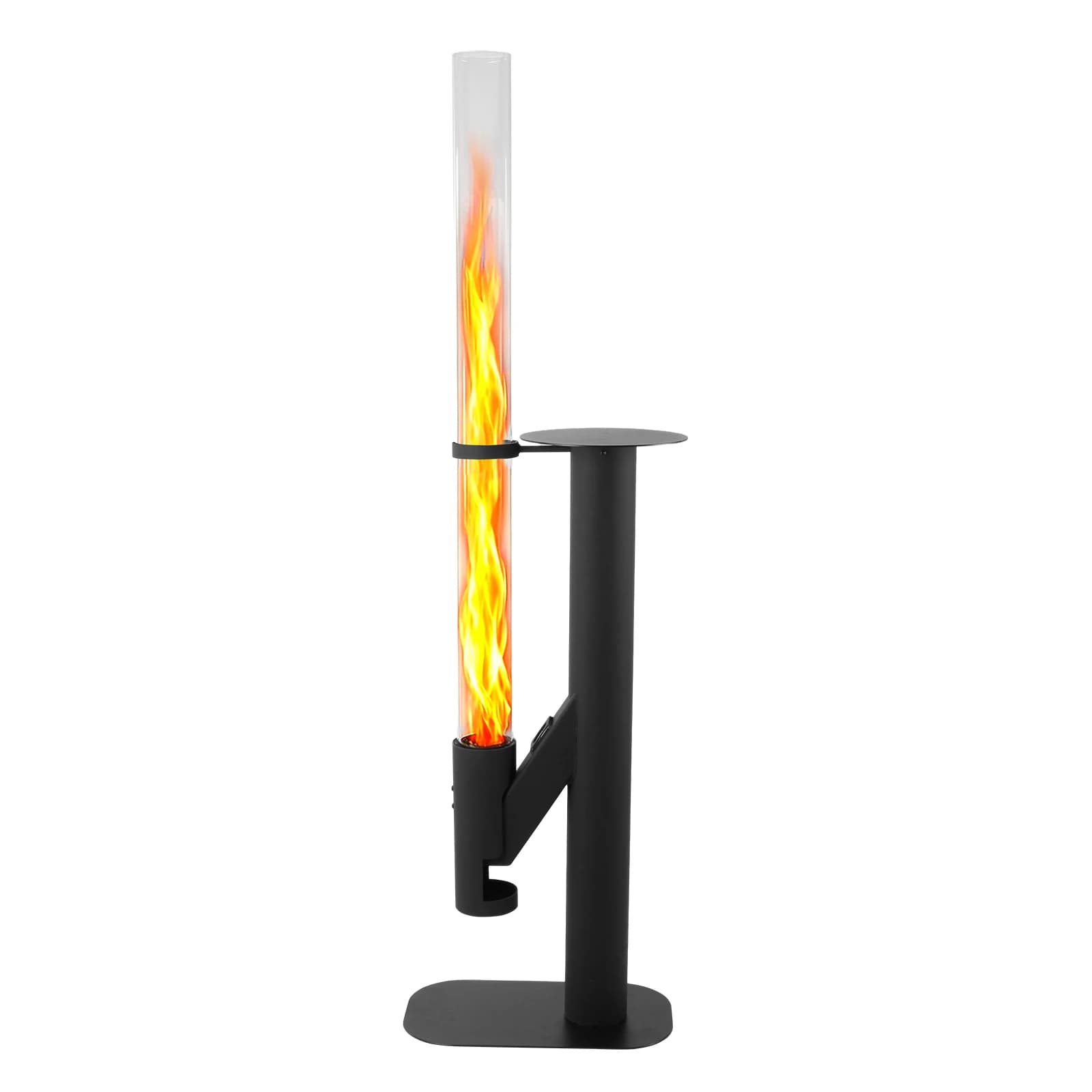 50.79 Outdoor Pellet Stove with Glass Hose, Garden Braciere with Table for Festivals in Veranda, Camper, Tailgating and Camping
