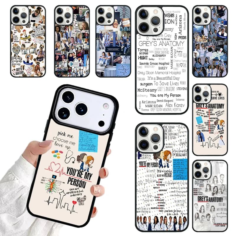 Greys Anatomy You are my person SOFT Phone Case For iPhone 17 16 15 14 13 12 11 Pro Max 17air Shockproof Cover Fundas
