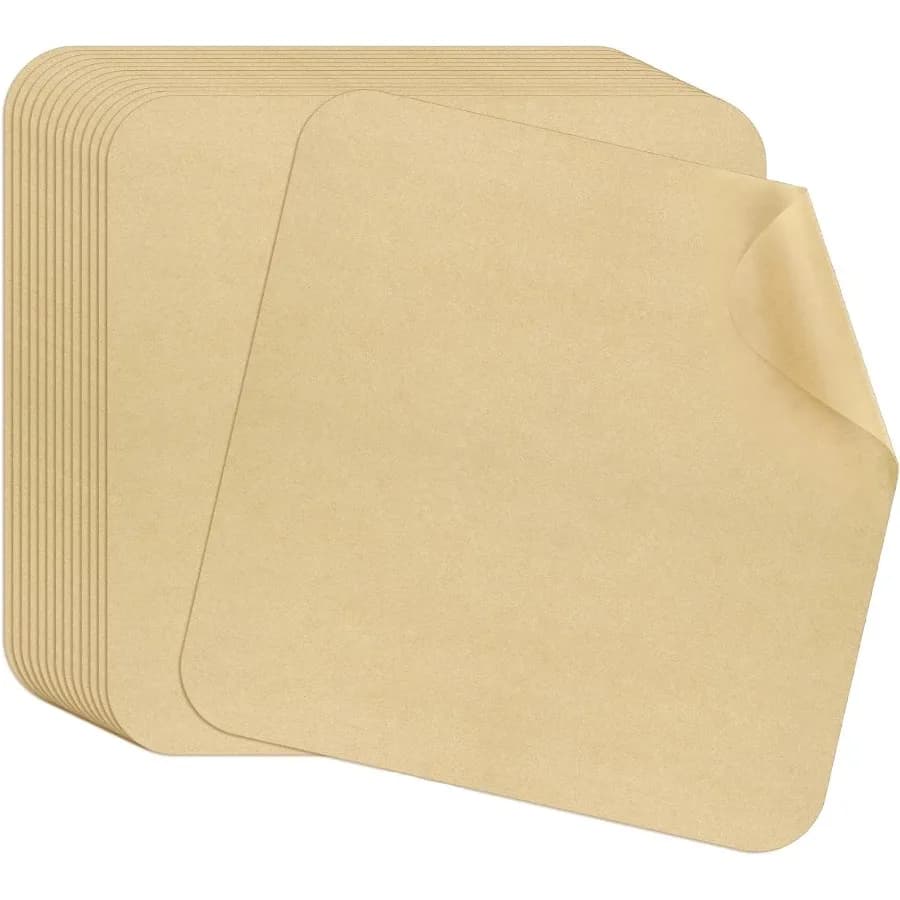 Quadrati di carta pergamena per friggitrice ad aria da 12 pollici 100 fogli Rivestimento di carta usa e getta precorlato per Ninja Foodi Flip SP101 S