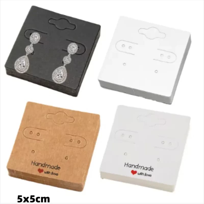 50 carte espositive per orecchini più vendute alla moda da 5x5 cm