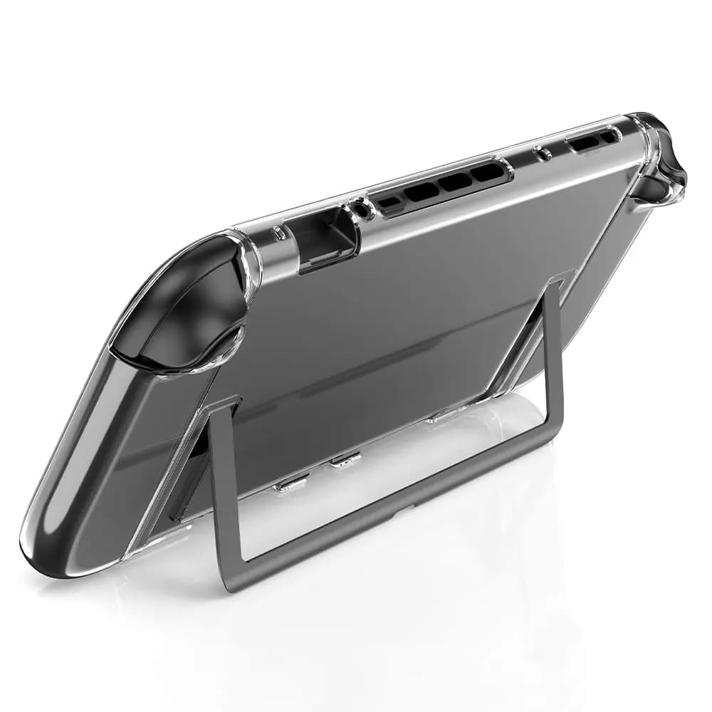 Custodia trasparente agganciabile per Switch 2 Custodia protettiva per PC sottile Custodia morbida in TPU per Joycon Grip Cover con antigraffio