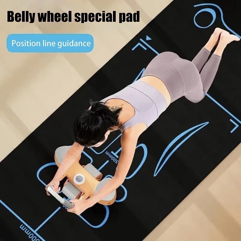Tappetino da palestra riutilizzabile per donna e uomo, per allenamenti a casa, pilates, yoga, antiscivolo, ammortizzante, spesso, per inginocchiare, protezioni per le ginocchia