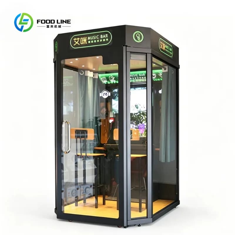 Customized Luxury Mini KTV Booth, Commercial Soundproof Karaoke Machine, Coin Arcade Singing Studio Vending for Mall & Cinema