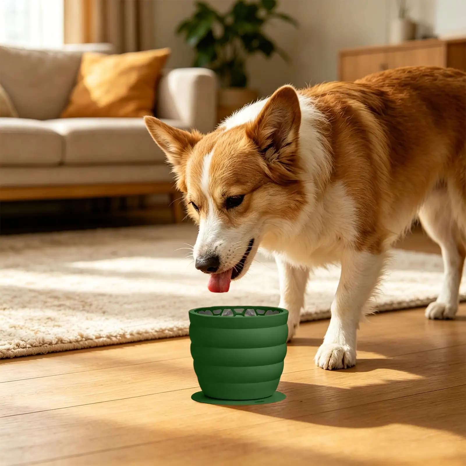 Dog Food Bowls Anti-Choking Interactive Pet Dishes Slow Feeder Cat Bowl For Small Medium Large Puppy Kitten Bathtub Floor Tile