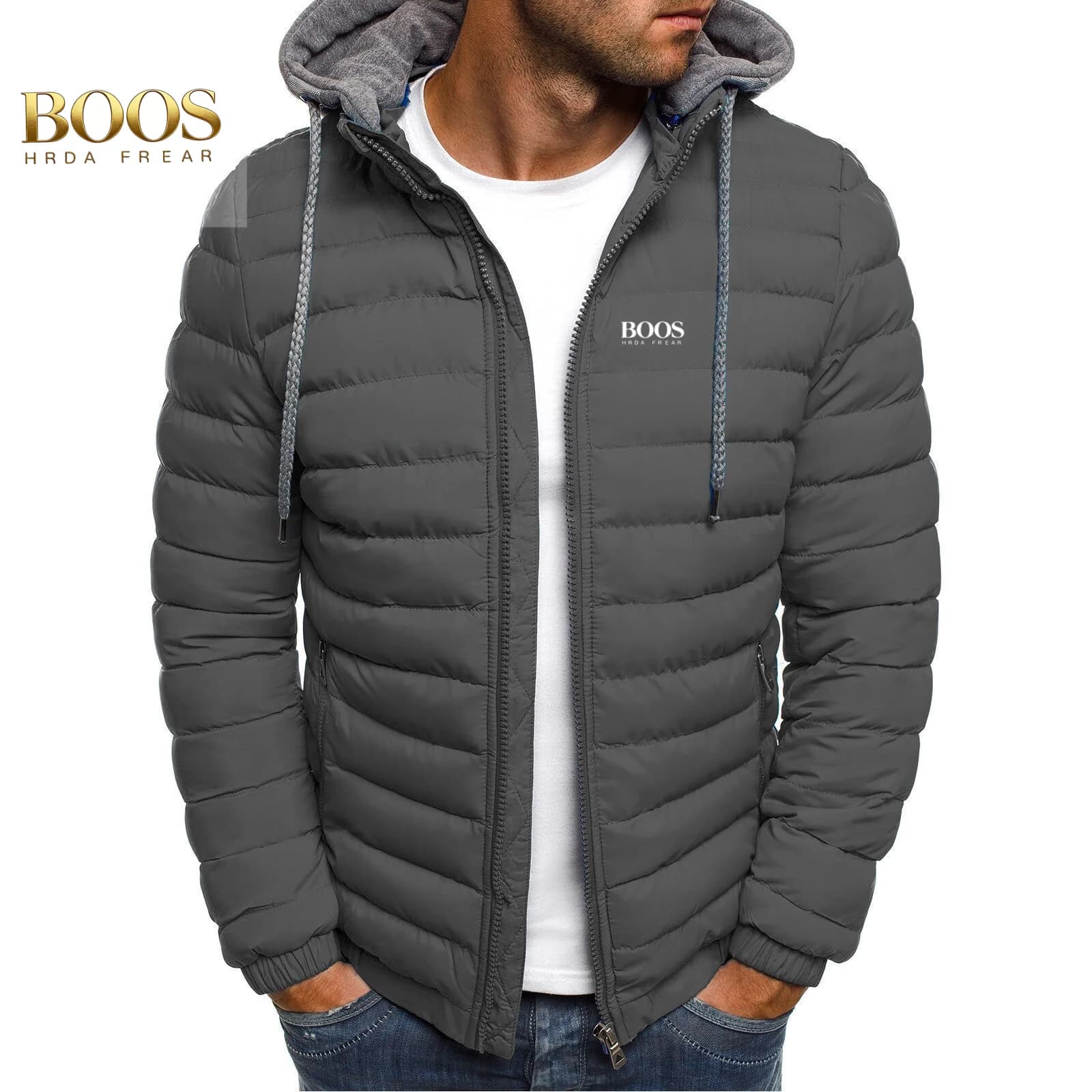 Giacca Invernale da Uomo, Stile Casual e Sportivo, Moda Streetwear con Cappuccio, Calda e con Zip