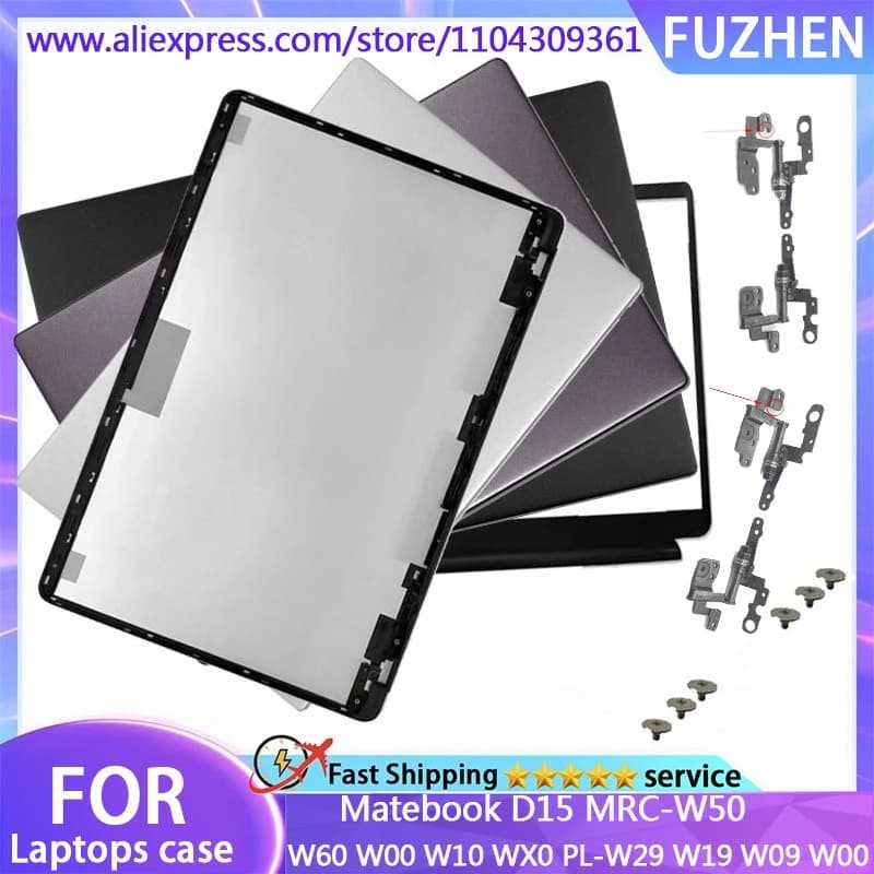Nuova Copertura Per Matebook D15 MRC-W50 W60 W00 W10 WX0 PL-W29 W19 W09 W00 LCD Della Copertura Posteriore Lunetta Anteriore Fondo Della Cassa cerniera