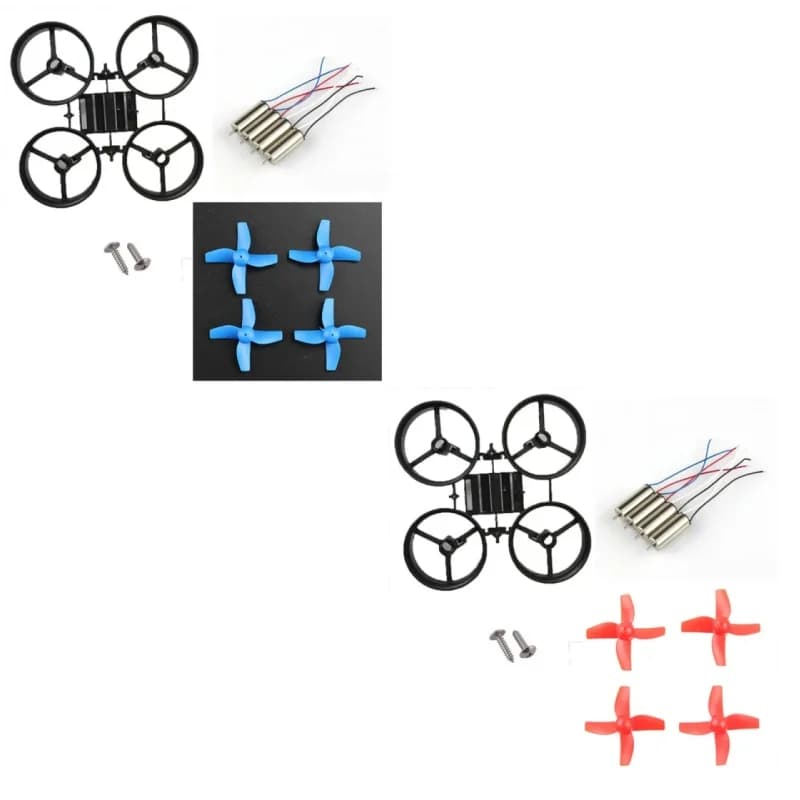 JJRC H36 Eachine E010 Piccolo kit telaio mini quadricottero fai da te W 4x615 motori coreless 4xBlades passo 65mm per drone FPV interno