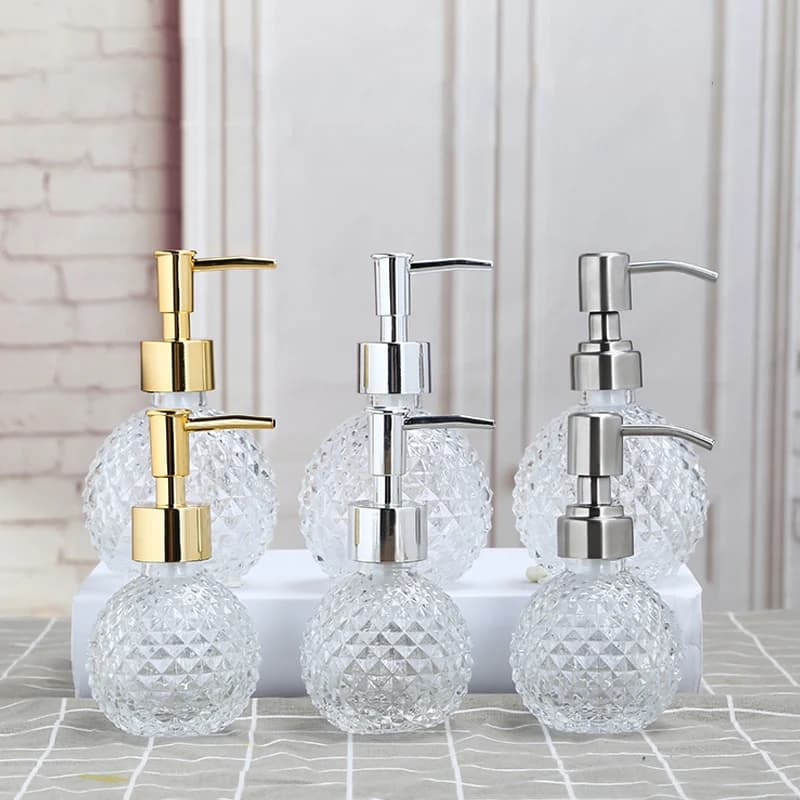 Hotel bagno disinfettante per le mani bottiglia Shampoo doccia Gel Dispenser bottiglia pressa bottiglia Dispenser di sapone lozione bottiglia vuota vetro