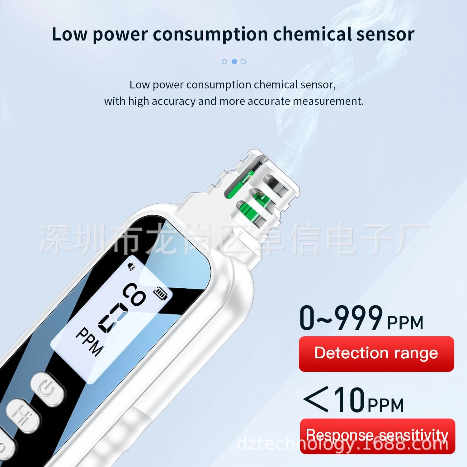 Hand‑held Carbon Monoxide Detector Portable CO Gas Alarm for Household Outdoor Camping Gas Over‑limit Alert