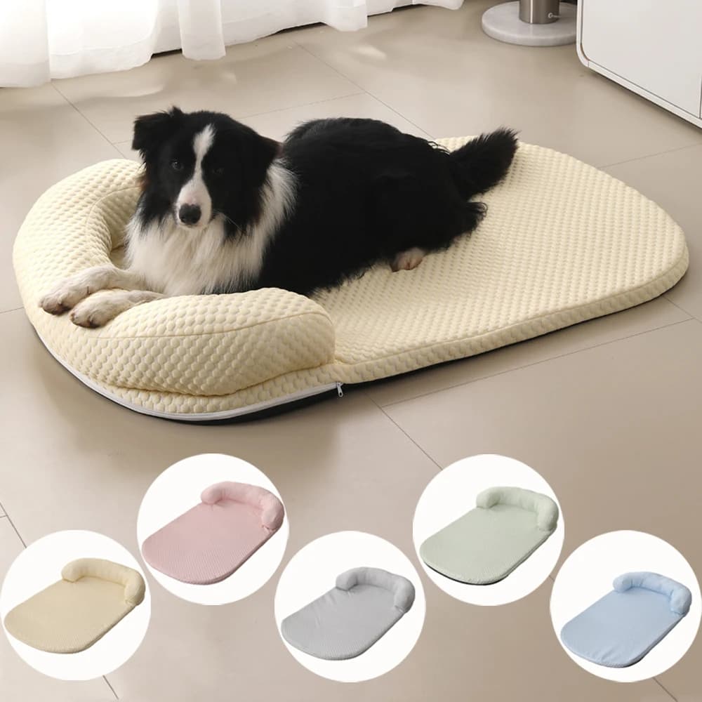 Cuccia Rinfrescante Estiva per Cani di Taglia Media, Materassino per Cani di Piccola Taglia, Cuscino per Cuccioli, Cuccia in Seta Ghiacciata per Gatti con Cuscino