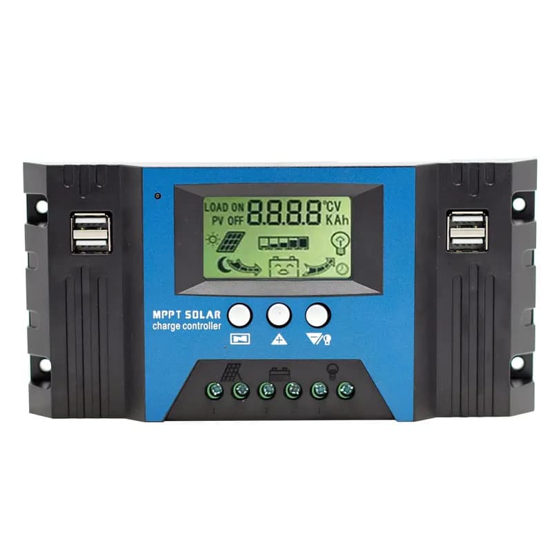 Regolatore solare MPPT 12V/24V Auto 100A LCD Batteria Pannello fotovoltaico Caricatore Regolatore Lampada 100W 200W 300W 500W