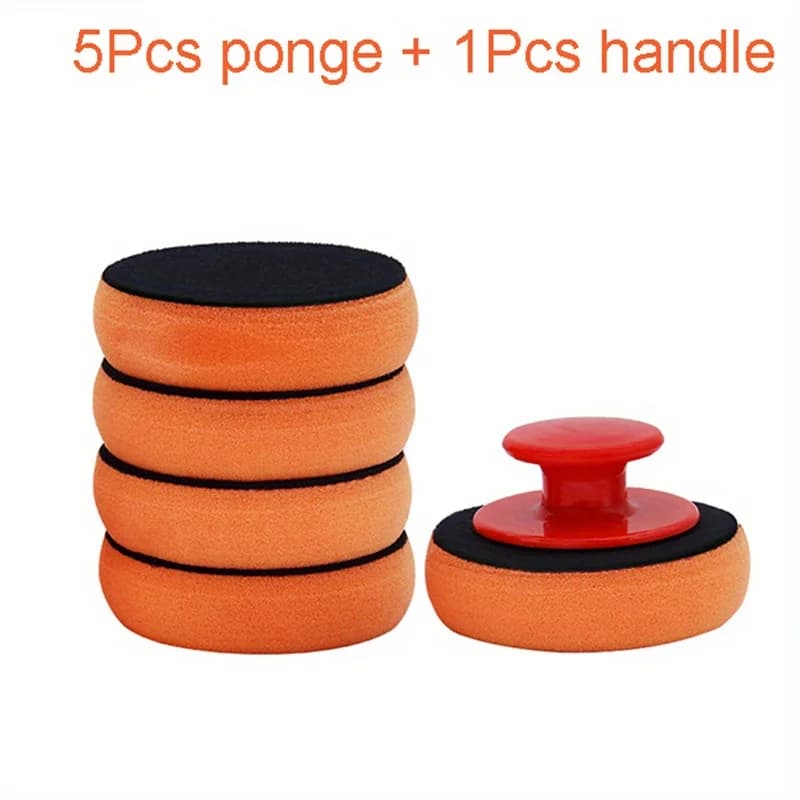 Tampone per lucidatura per cera per autolavaggio Tampone per lucidatura Spugna Panno per pulizia auto Spugna per lucidatura in microfibra Strumento per la manutenzione della casa dell'auto