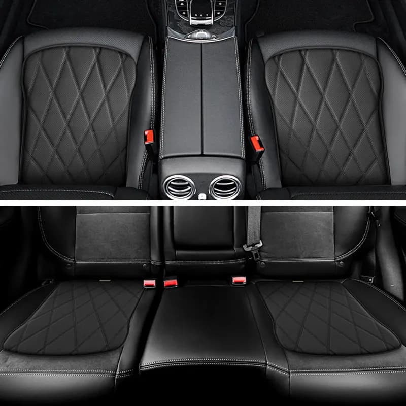 PU Leather Seat Cover for Tesla Model 3 Highland 2024, Model Y 2025, Model S X, Car Seat Bearing, Chair Mat, Accessories