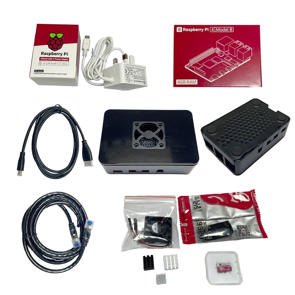 Kit avviamento Raspberry pi 4 modello B 4B 1GB 2GB 4GB 8GB set custodia tablet pacchetto completo pi4 kit computer di sviluppo desktop