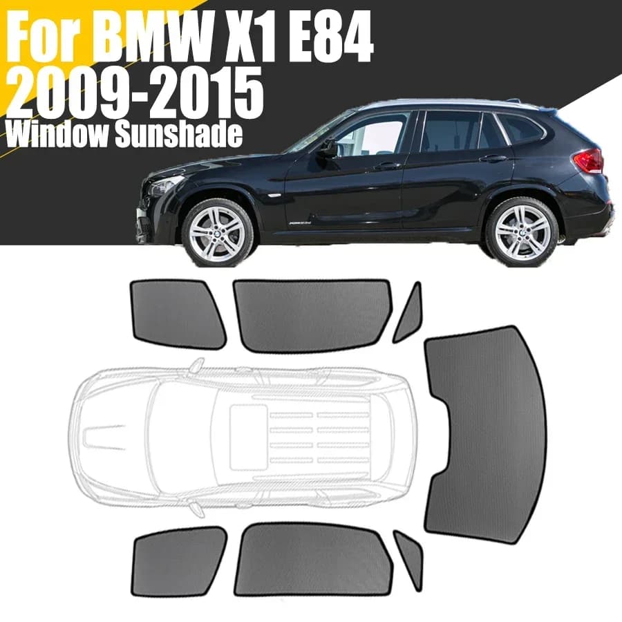 Parasole magnetico personalizzato per finestrino dell'auto per BMW X1 E84 2009-2015 Tenda con telaio per parabrezza anteriore in rete