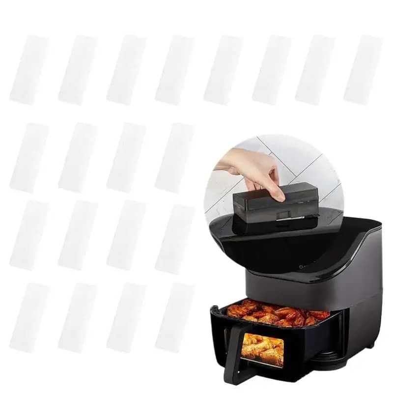 Air Fryer Filter Air Fryer Accessories 20 pieces Air Fryer Insert for Steam Roasting Oven Microwave Cake Cooking Compatible 6Qt