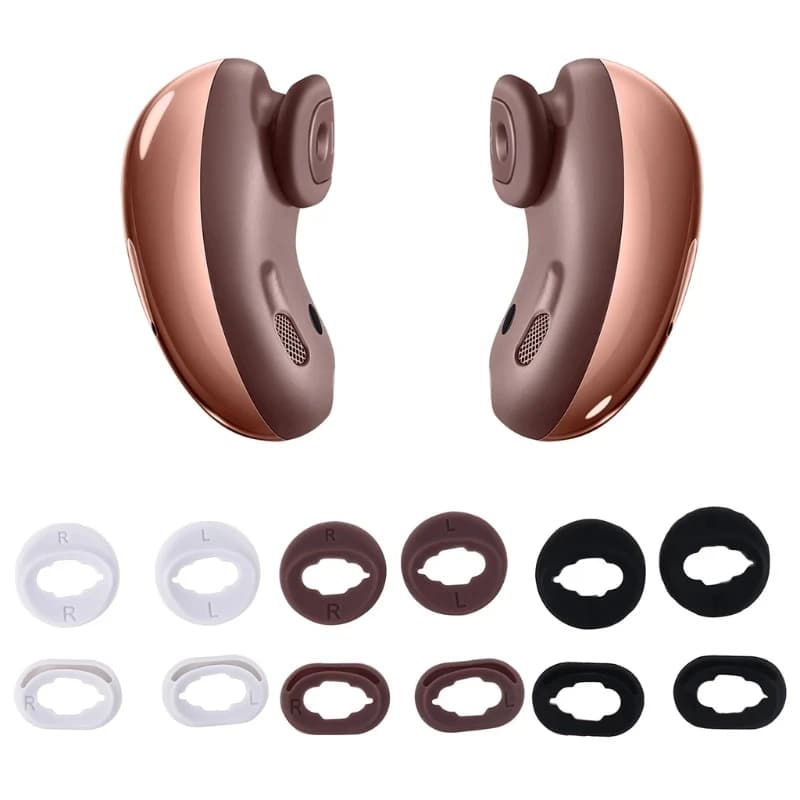 Per Galaxy Buds Live Ear Tips Tappi per le orecchie di ricambio per l'ala dell'orecchio in silicone per Samsung Galaxy Buds Live Accessori Custodia antiscivolo