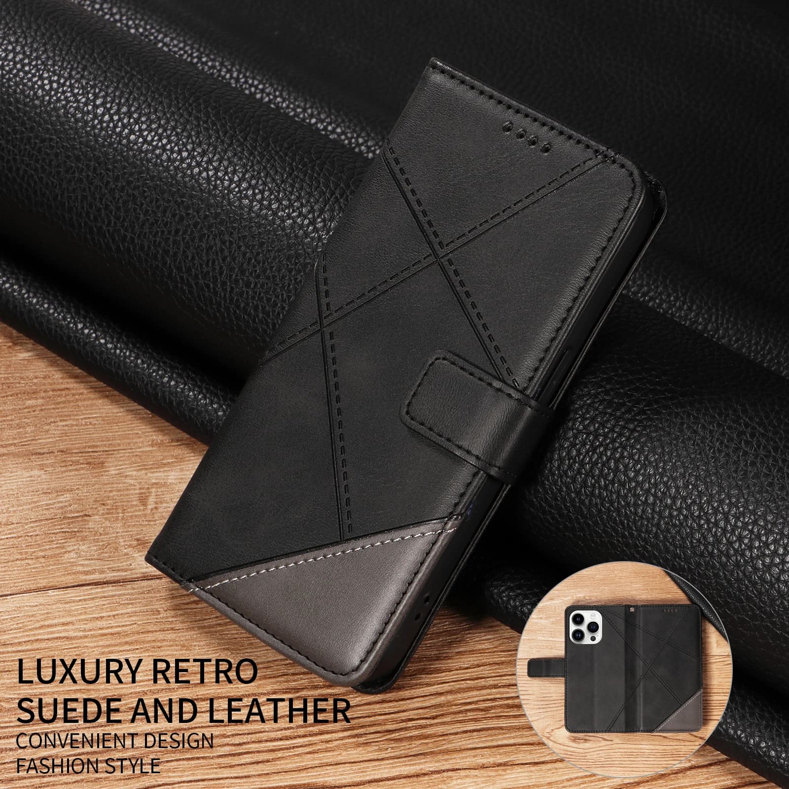 Flip Wallet Leather Phone Case For Huawei Honor Play 30 9T 7 60 Plus 5G Magic7 Pro Magic6 Magic5 Lite 7A mini Y90 Y70 X5C X5B 4G