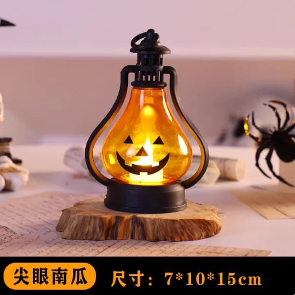 Decorazioni per lanterne di zucca di Halloween Decorazioni per bambini Luci notturne portatili Luci d'atmosfera e piccoli regali Gif a sorpresa
