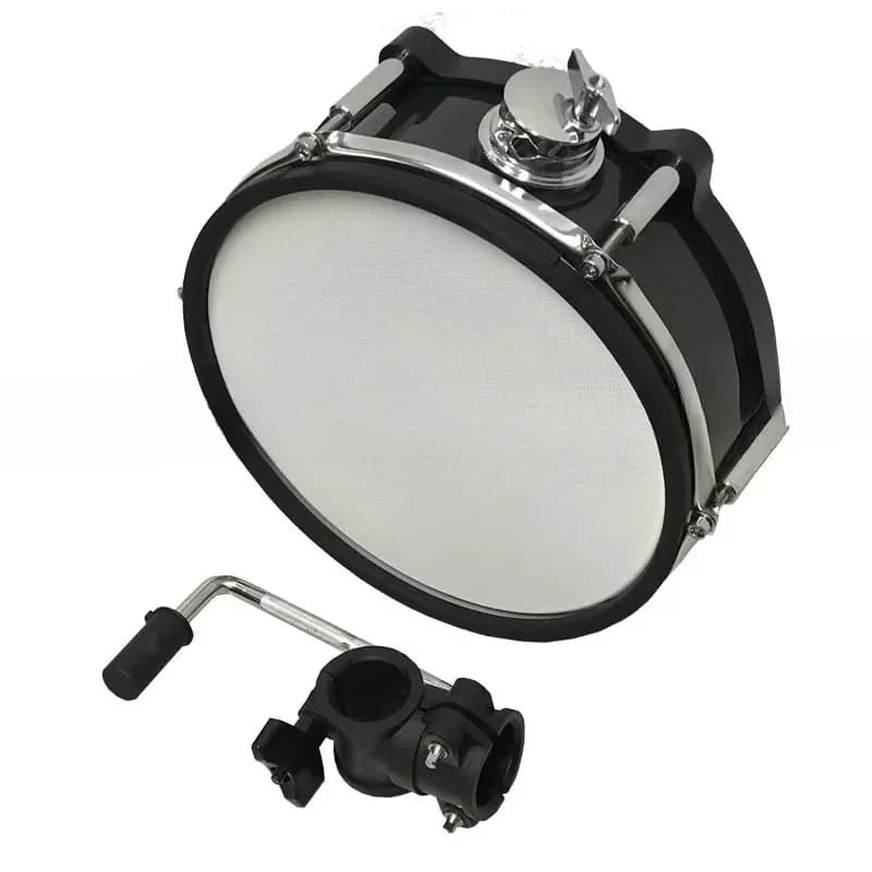 Pad 10 Dual Zone Wooden Mesh Parts Electronic Drum With Tom Holder & Clamp