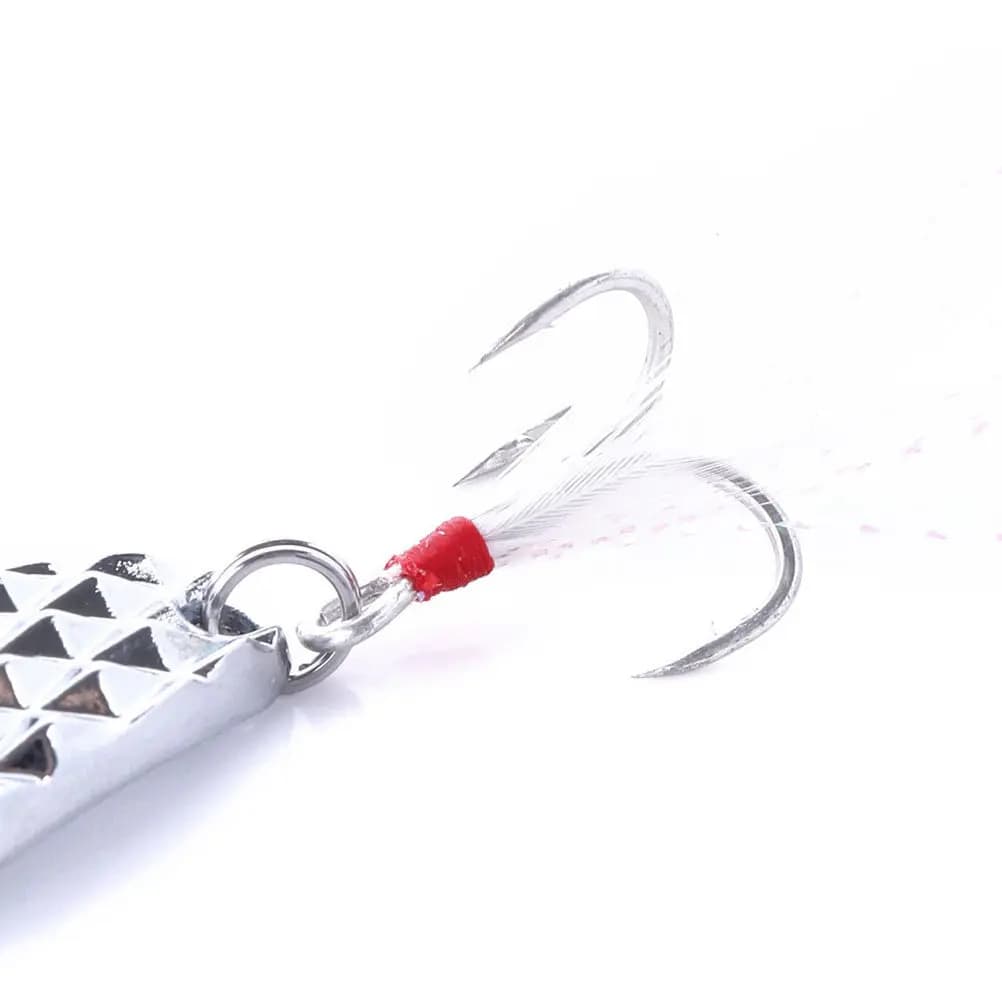 5 pezzi di esche da pesca in metallo da 6 cm 20 g con texture a forma di ananas, esche per la pesca a lunga distanza, kit di ami per esche dure