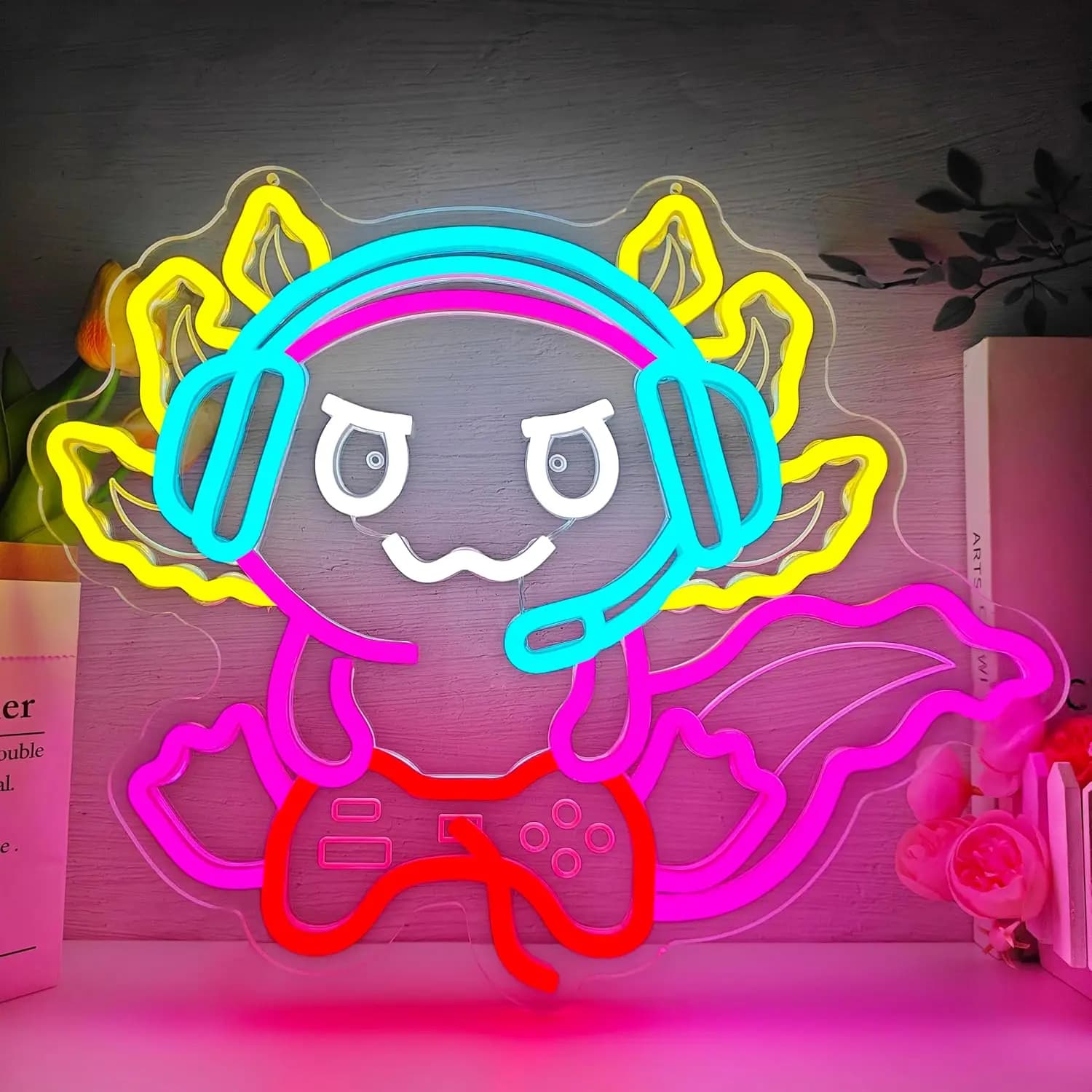 Divertente Insegna al Neon a LED Alimentata via USB per Cameretta Bambini, Bar, Sala Giochi, Camera da Letto, Decorazione Estetica, Regalo, Luce da Parete Artistica
