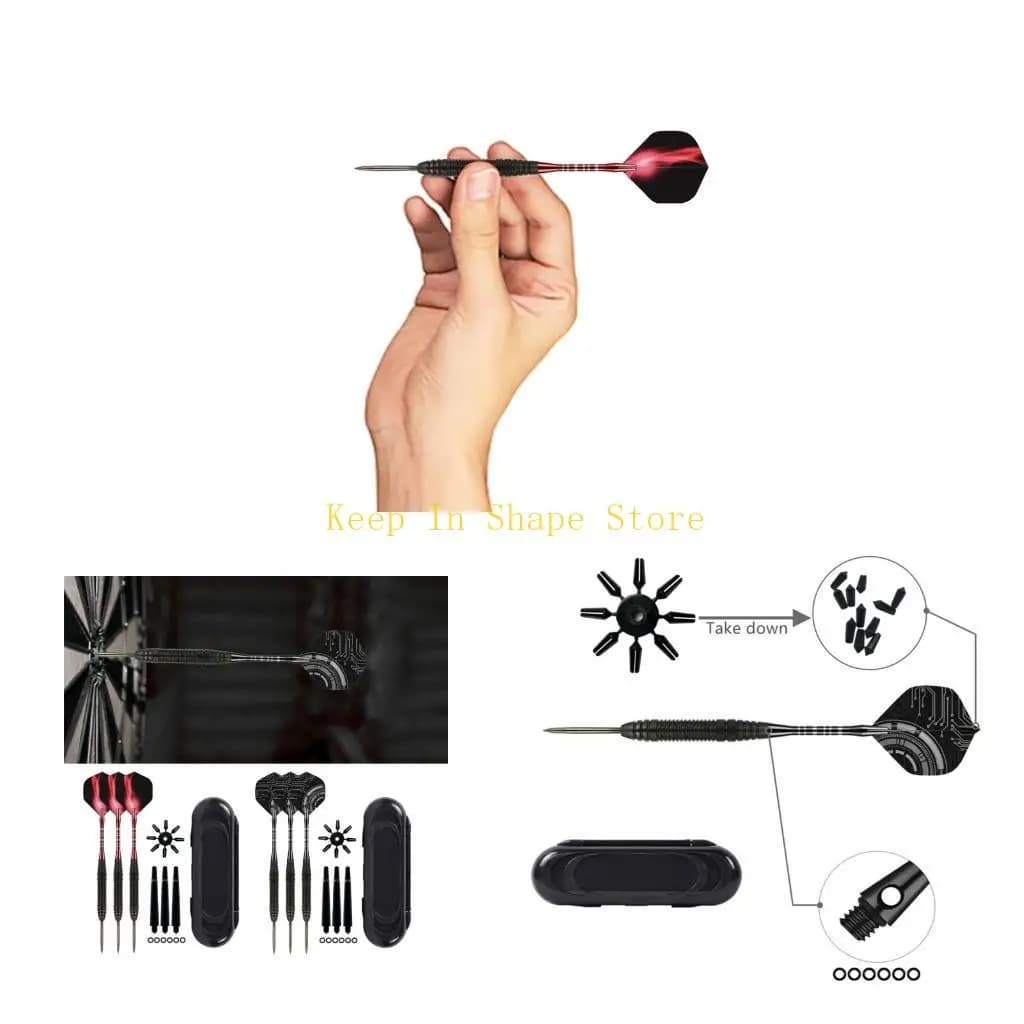 U1JC 1 Set 22 g freccette in acciaio portatile freccette metallo set per dardo gambe facili da usare
