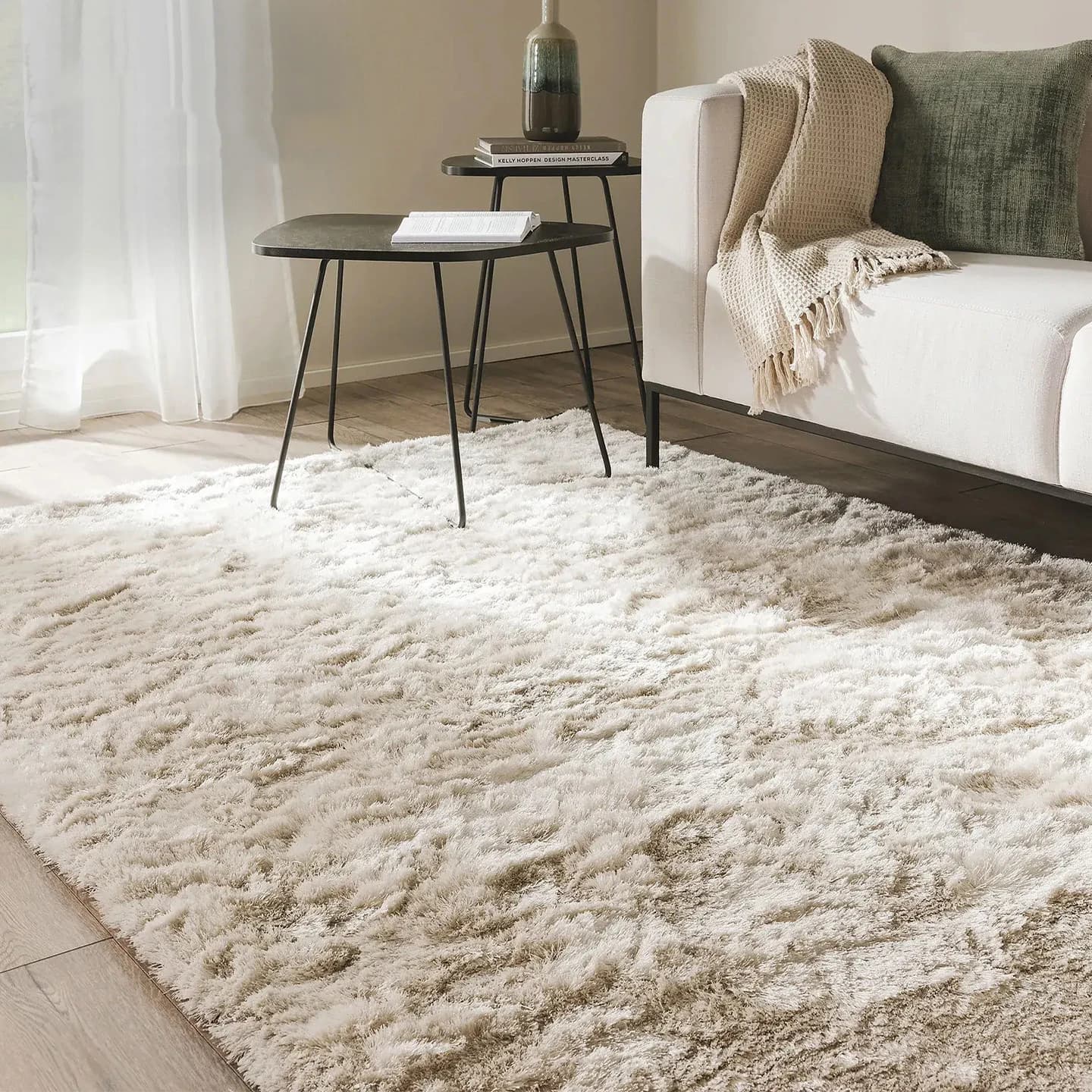 High-end Soft Fluffy Handmade Carpet for Living Room Thick Plush Area Rug Sofa Coffee Table Floor Mat Bedroom Rug Bedside Home