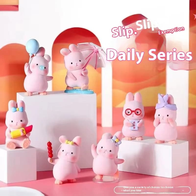 Hot Sale Blind Box Coniglio Liuliu - Serie Quotidiana, Ornamento Giocattolo, Regalo, Action Figure Anime Coniglio, Blind Bag Fatta a Mano, Regalo per Ragazze