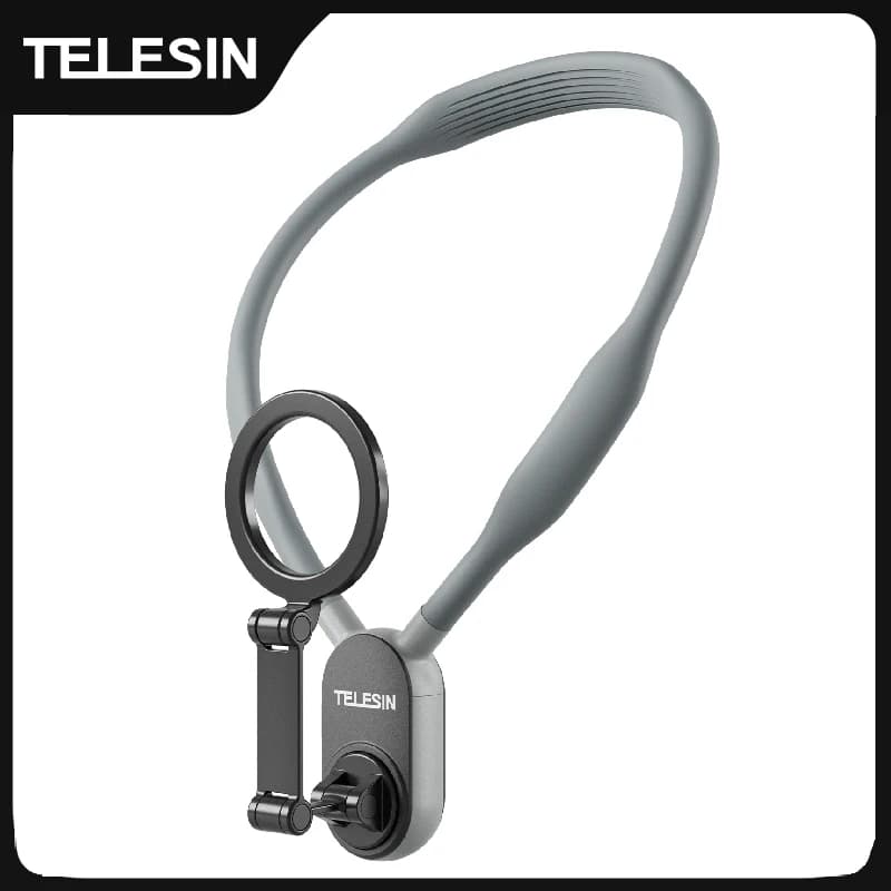 TELESIN Magnetic Phone Neck Support Cell Phone Neck Support POV Support Phone Neck Support Thoracic Support for iPhone Android Phones
