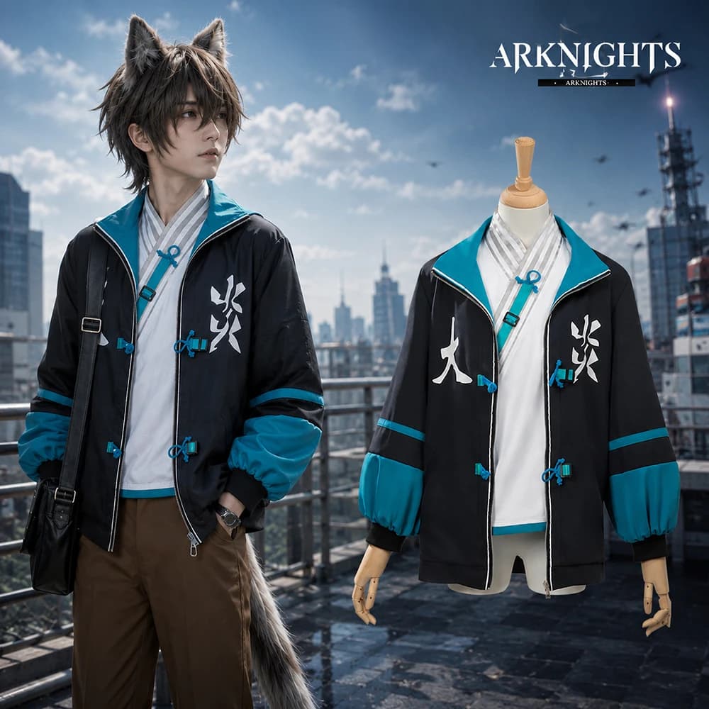 Game Arknights Cosplay Costume Da Yan Style Jacket Anime Casual Coat Full Set Daily Wear Cosplay Outfit Halloween Party Costume