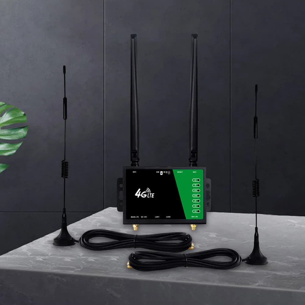 Router WiFi con Slot per Scheda SIM, 4 Antenne, Router Domestico 150Mbps, Protezione Firewall, Modem Router per Casa e Ufficio