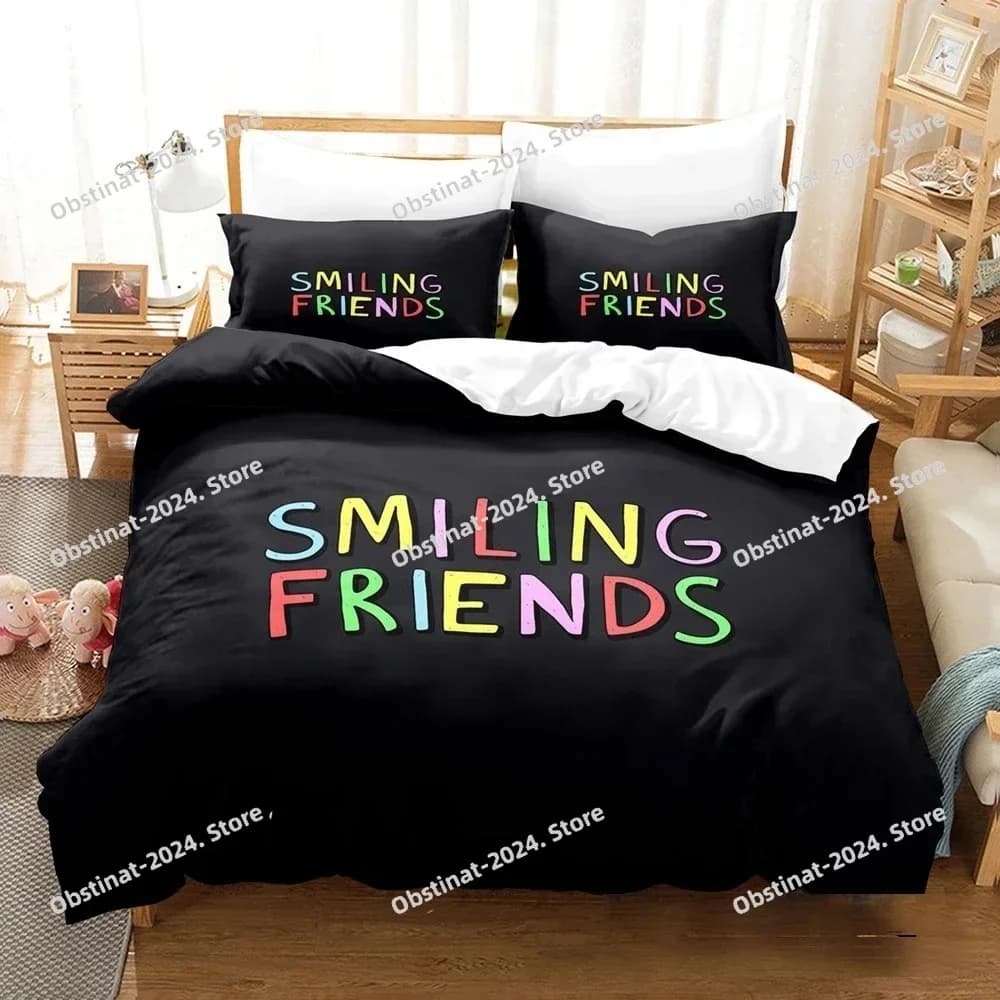 3D Stampato Amici Tv Show Set di biancheria da letto in stile commedia Copripiumino Doppio Twin Completo Queen King Biancheria da letto per bambini adulti Copripiumino