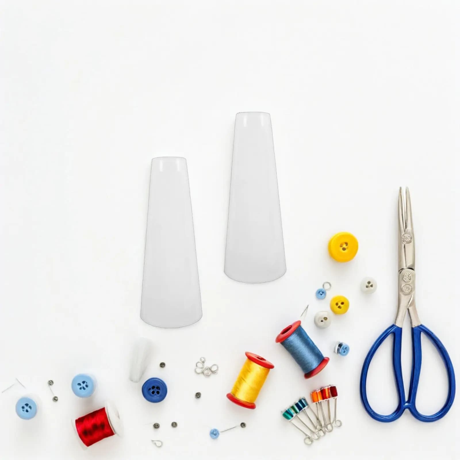 Set di 8 Bobine in Plastica per Filati, Organizzatori per Tessuti, Rocchetti Conici per Ricamo, Lavoro a Maglia, Artigianato, Filatura e Cucito