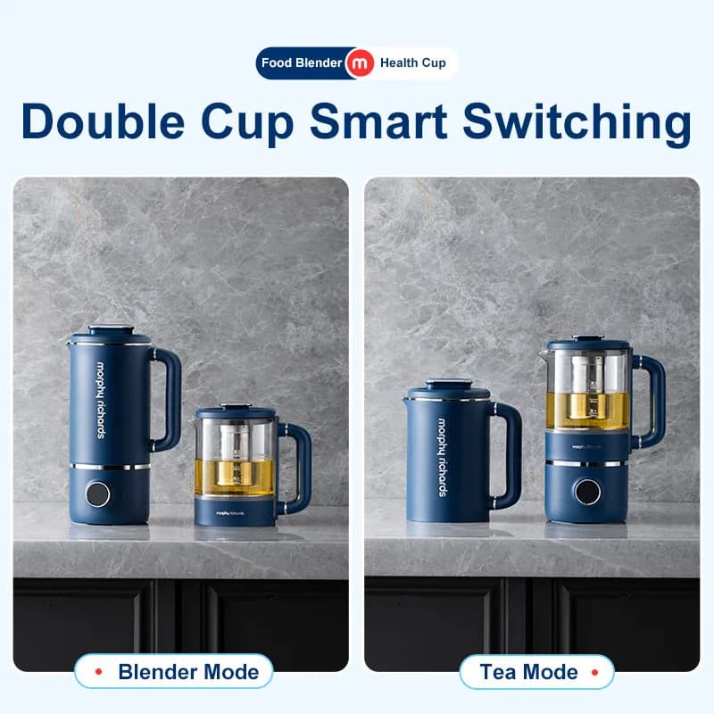 MR8200 Frullatore per alimenti Mini Latte di soia Maker 600ML Doppie tazze Mixer commutabile per dormitorio domestico 220V