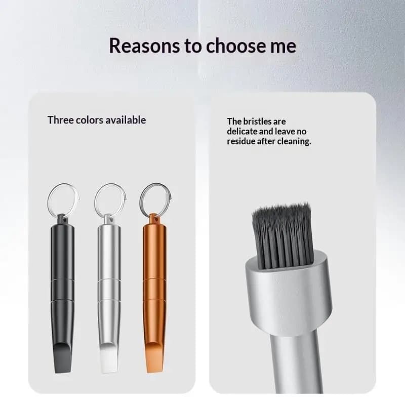 Multi-Function Adapter Portable SIM Card Ejector Pin with Cleaning Brush for Phone Unpacking Tool Accessory
