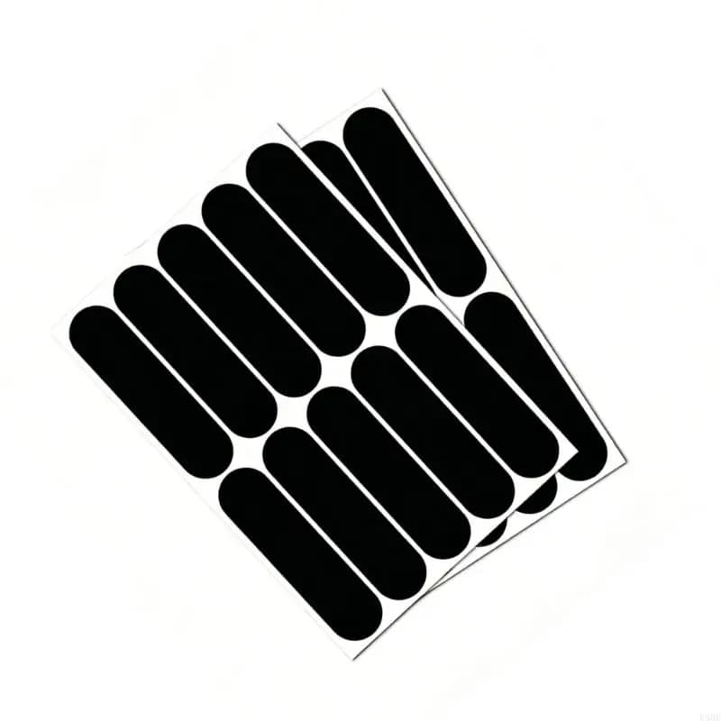 D5BE Black Reflective Decorative Wall decal Reflective tape for helmet Ideal for safety and style upgrade