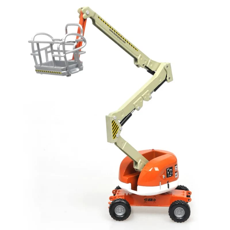 KAIDIWEI 1:87 Folding Telescopic Aerial Work Vehicle Alloy Engineering Climbing Manned Lifting Equipment