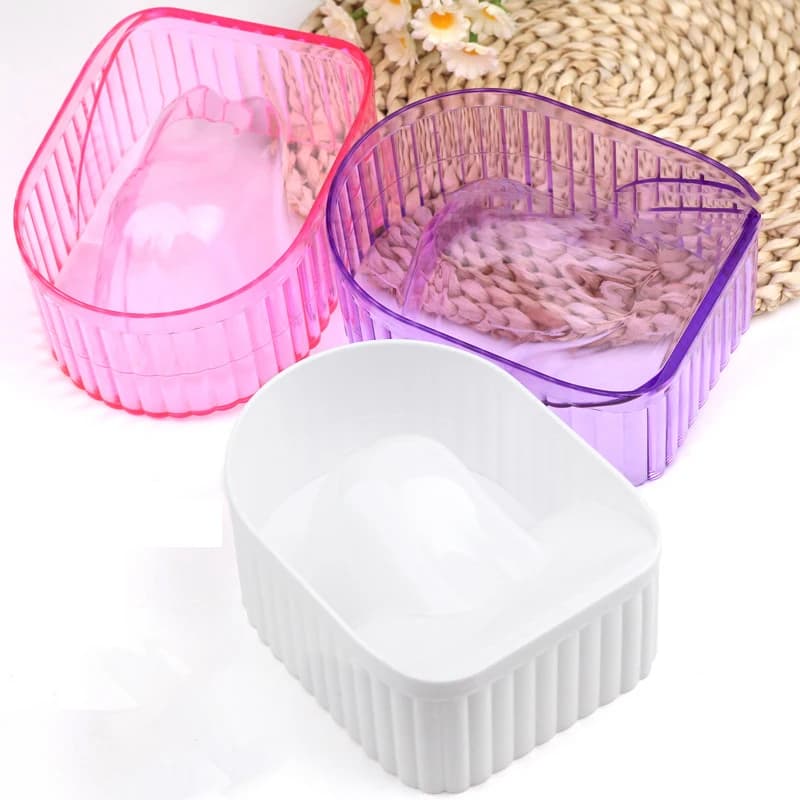 Ciotola per ammollo per unghie Acrilico Soak Off Gel Polish Dip Powder Remover Ciotola per manicure per la casa Ciotola per nail art Mani Gel Soak Off