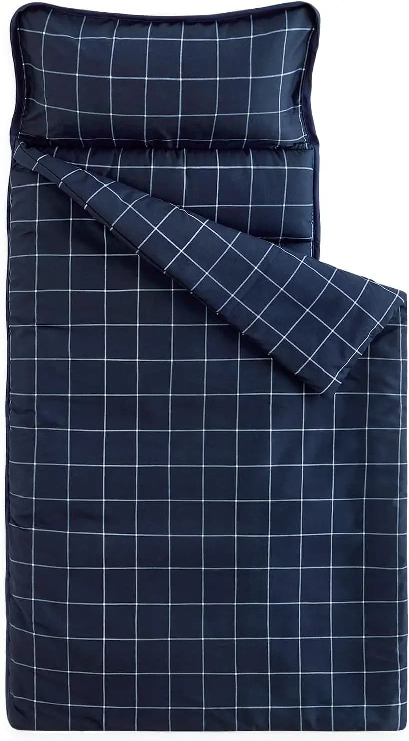 Children's rest pad with pillow and blanket, rollable sleeping bag for children from 3 years up for kindergarten and kindergarten