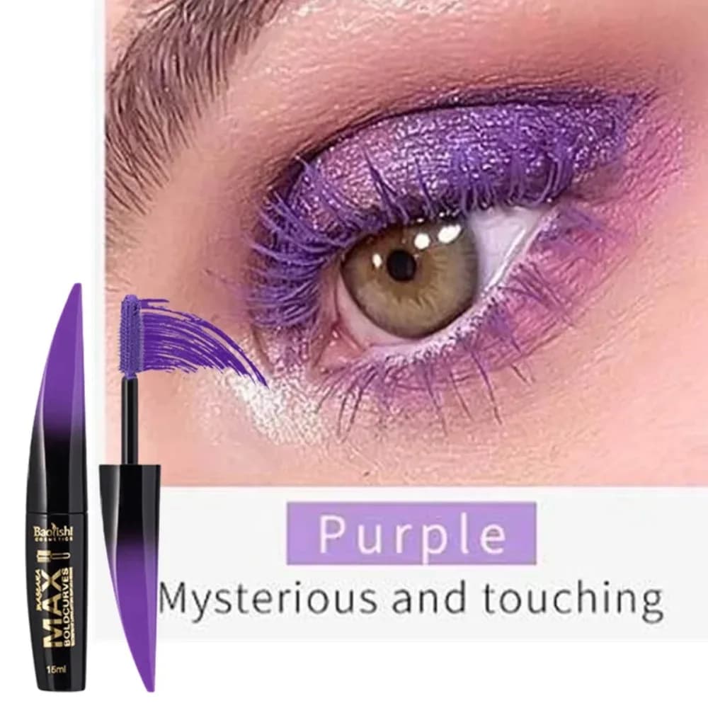 Mascara colorato impermeabile ciglia ad asciugatura rapida Curling allungamento trucco ciglia inchiostro Mascara blu verde rosso viola rosa bianco