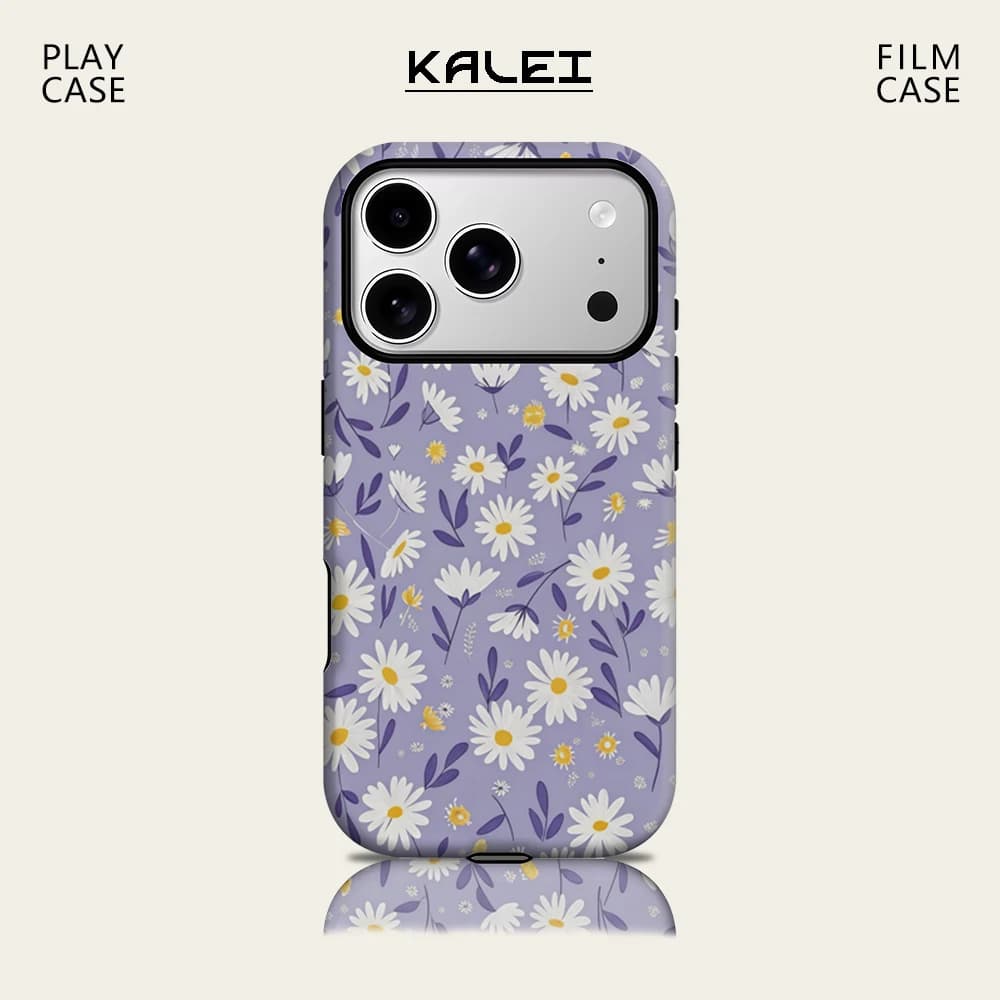 Lavanda Daisy & Bee IPhone17 Must per la custodia magnetica del telefono per IPhone 17 16 15 14 13 Pro Max Plus Custodia rigida singola a doppio strato