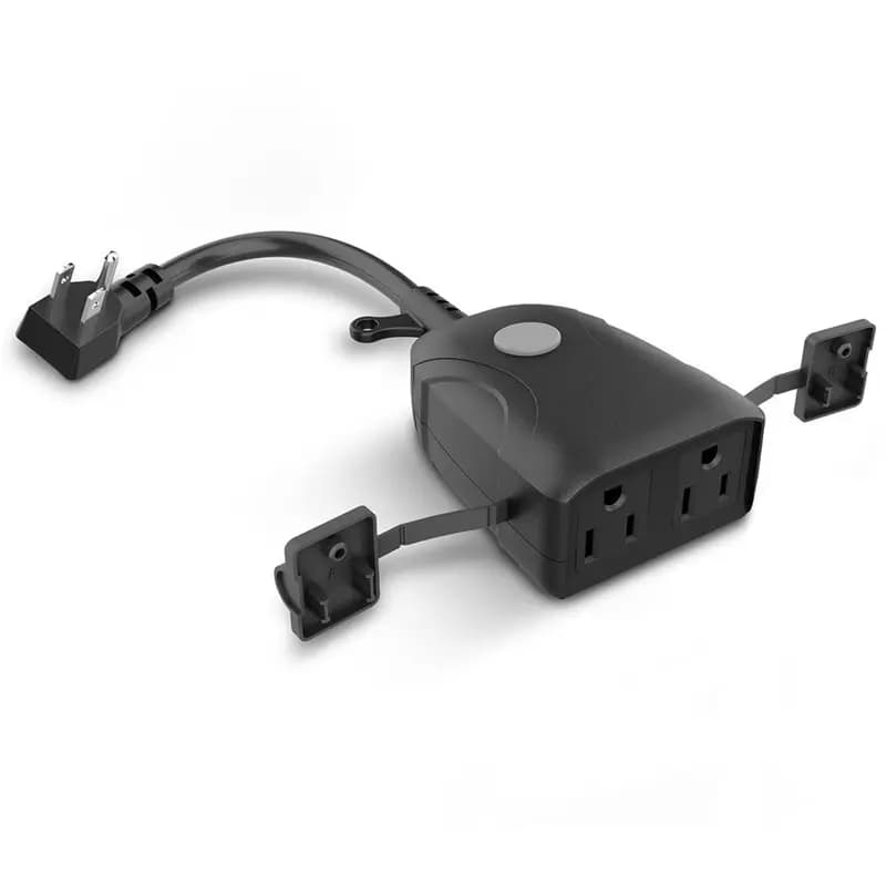 75STO-Smart Wifi Dual-Outlet Wall Socket, 220V 16A,Outdoor Smart Socket, For 220V 16A, Weatherproof US Plug